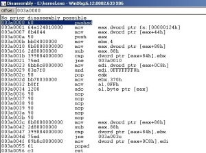 Shellcode with NOPs